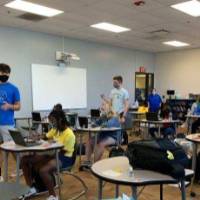 Students work on a variety of projects